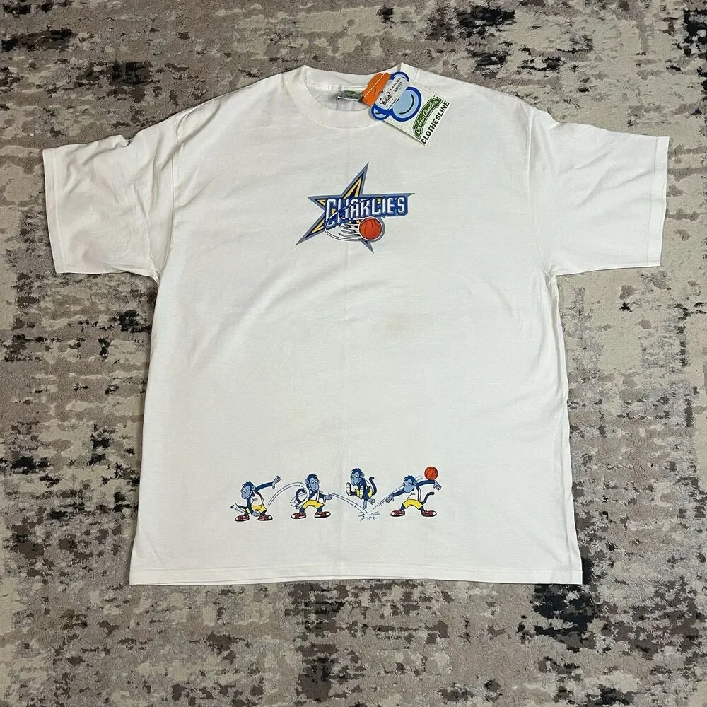 Vintage Carlos Charlies Basketball Shirt Sz XXL Aruba Party Bar Beach Beer NWT